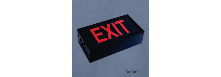Auditorium Series Exit lights (Surface Mounted)